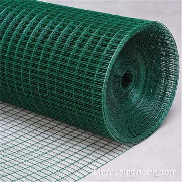 Mesh filo saldato rivestito in PVC verde